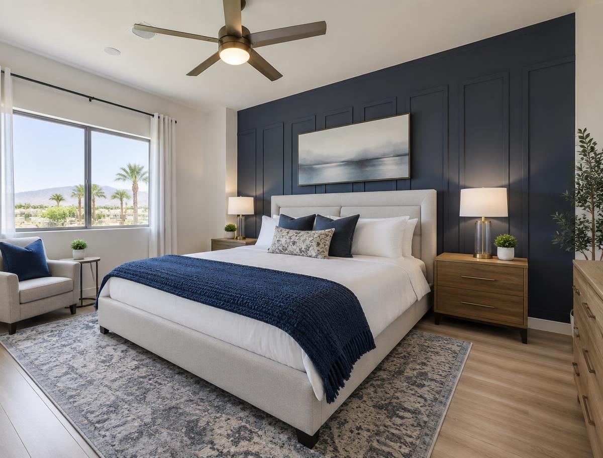 Guest-ready short-term rental bedroom